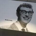 A photo of Buddy Holly at the Rock and Roll Hall of Fame in Cleveland, Ohio. (Photo by Steven Miller)