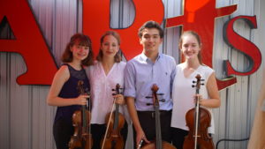 High School student musicians at Madeline Island Chamber Music during summer 2018.