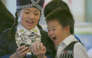 Hmong children in traditional costume