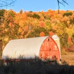The barn that inspired the author's ode to autumn.