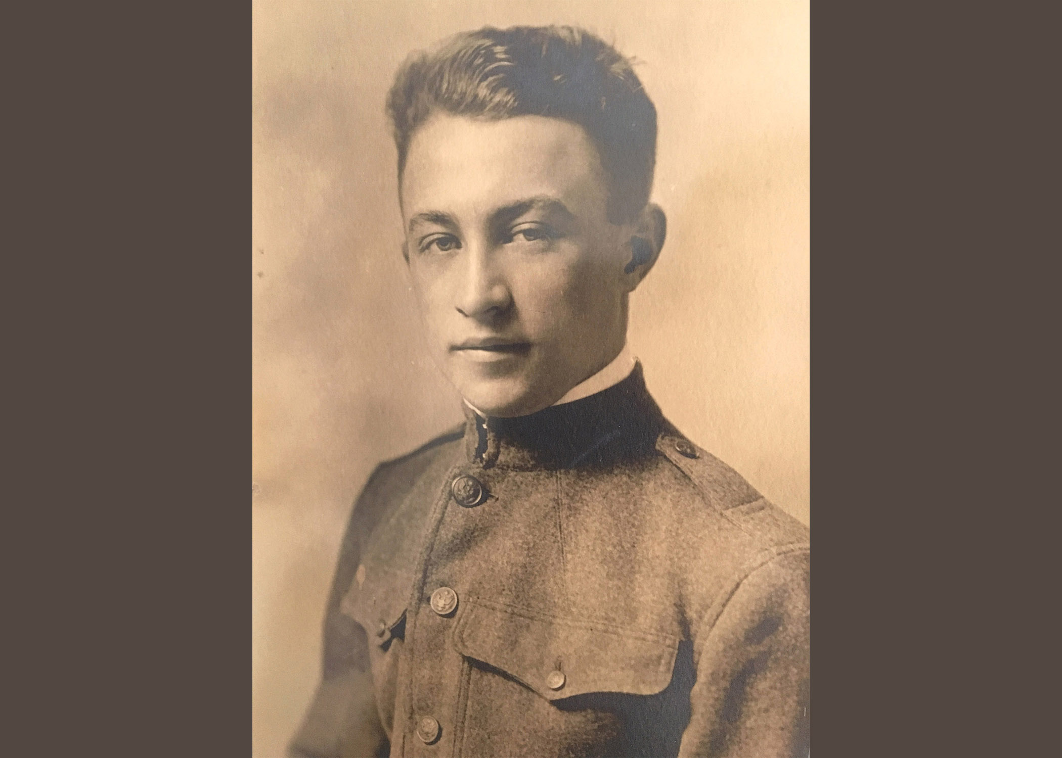 J. Vincent Hood in his WWI service uniform.
