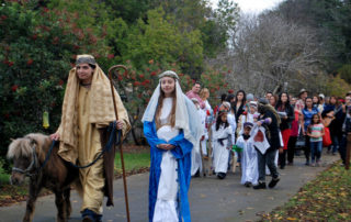 The Anza Trail, John Muir National Historic Site, and the Spanish Choir of Saint Catherine of Siena organize a traditional holiday Posada to connect the faith and customs introduced by the Spanish with the diverse community of modern Martinez, CA.(Photo by Anza Trail NPS)