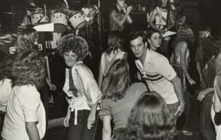 Rock fans dance to the music of Benny's Basement Band at Fantasy's in 1981. (Photo courtesy of the Wisconsin Historical Society)
