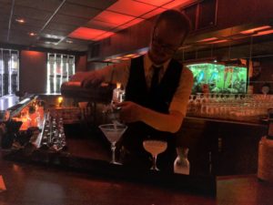 Bartender Dave Cornils mixes up a couple of cocktails at Bryant's in Milwaukee. (Maureen McCollum/WPR)