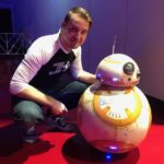 Phil Carper of Waukesha, Wisconsin used a 3D printer and the help of an online community to build this BB-8 droid from "Star Wars." (Maureen McCollum/WPR)