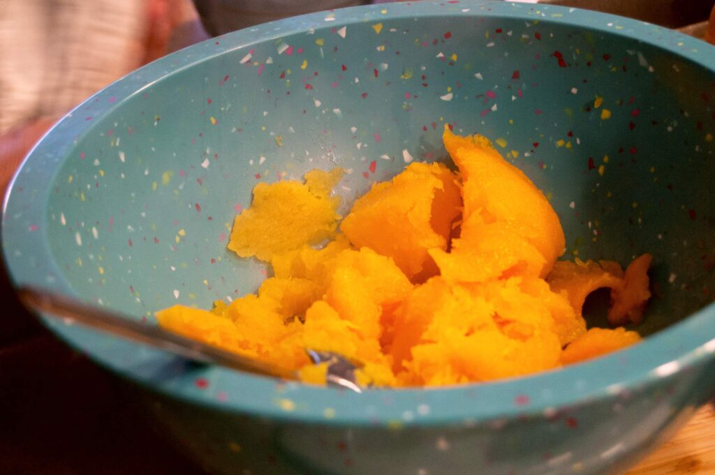 baked squash in bowl