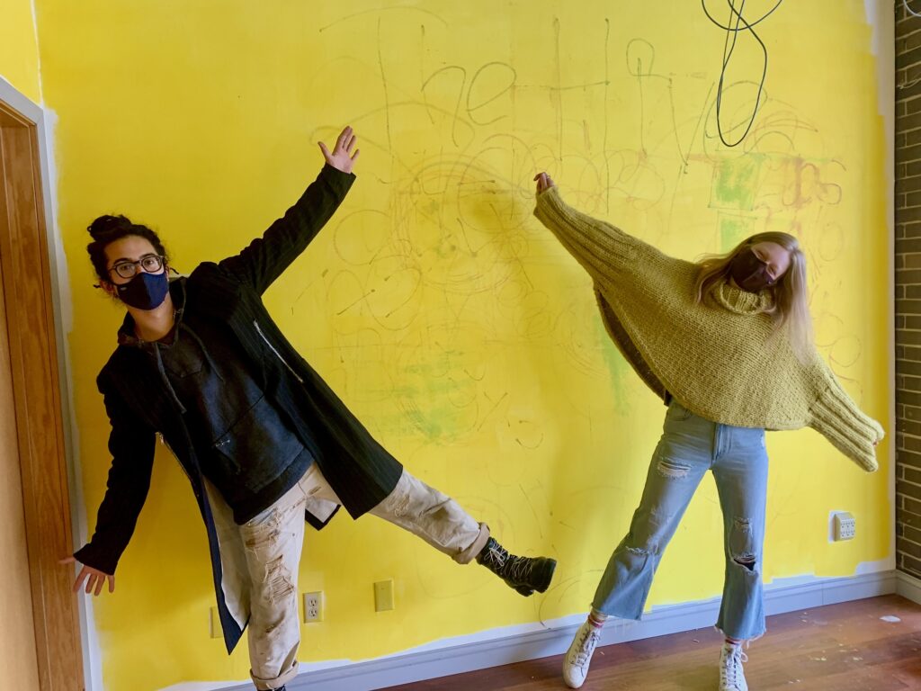 Mack Marbas and McKaela Christenson of Yellow Hill House Studios. (Photo by Ayisha Jaffer)