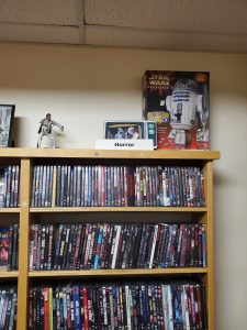The "Horror" section at Four Star Video Cooperative in Madison houses some of the stores 25,000 movies. (Photo by Andy Turner)