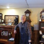 Stacy Wagler, owner of Wind Me Up Clock Shop. (Photo by Ben Meyer WXPR)