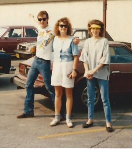 Gene, Ruth and Connie Purcell in La Crosse in the 1980s. (Courtesy of Ruth Purcell)