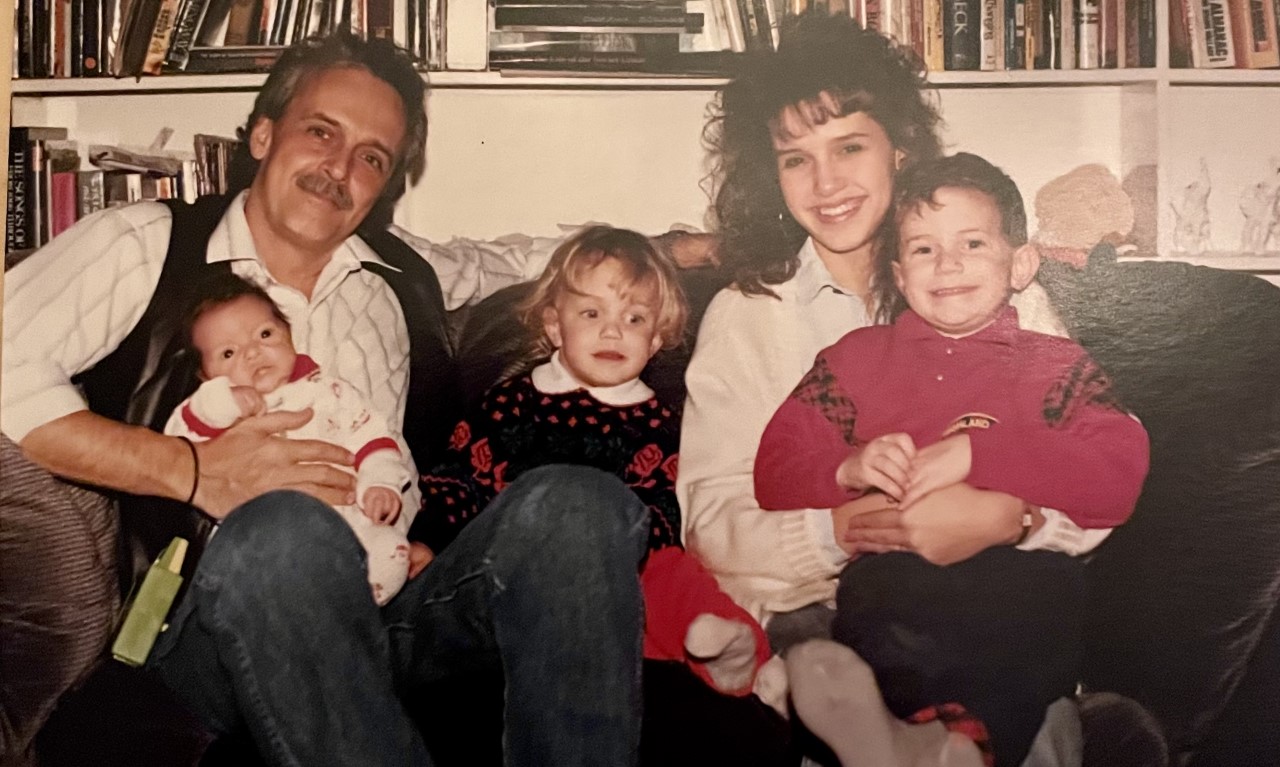 The Reitman family (l-r) Bob Reitman, baby Bobby Reitman, Sandy Reitman, Jessica Zappia, and Kevin Reitman. (Courtesy of Sandy Reitman)