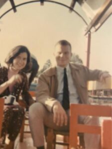 Geoffrey Saunders and Adriana Bonewitz in Mexico City in 1966. (Courtesy of Adriana Bonewitz)