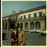 Adriana Bonewitz with Geoffrey Saunders in Mexico City in 1966.