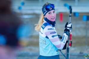 Deedra Irwin was drawn to biathlon after skiing competitively in her hometown of Pulaski, Wis. and at college in Michigan. (Courtesy of Deedra Irwin)
