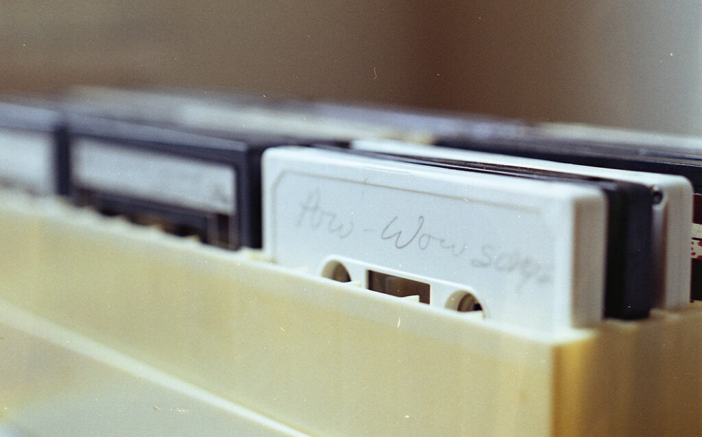 Cassette tapes to be digitized and archived (Photo by Clint Greendeer)