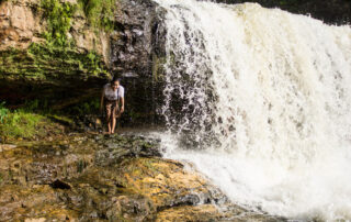 Why are most Wisconsin waterfalls up north?