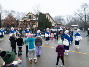 The Milwaukee Dancing Grannies perform in the Muskego Christmas Parade on December 10, 2022. (Photo by Christina Lieffring)