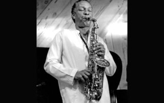 Frank Morgan plays saxophone at Bach Dancing & Dynamite Society, Half Moon Bay, CA. (Photo by Brian McMillen