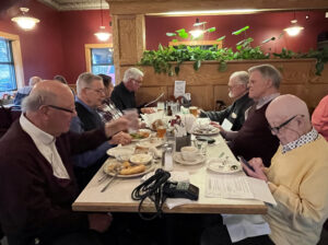 Members of the Select Committee on Election Predictions meet at a La Crosse restaurant.