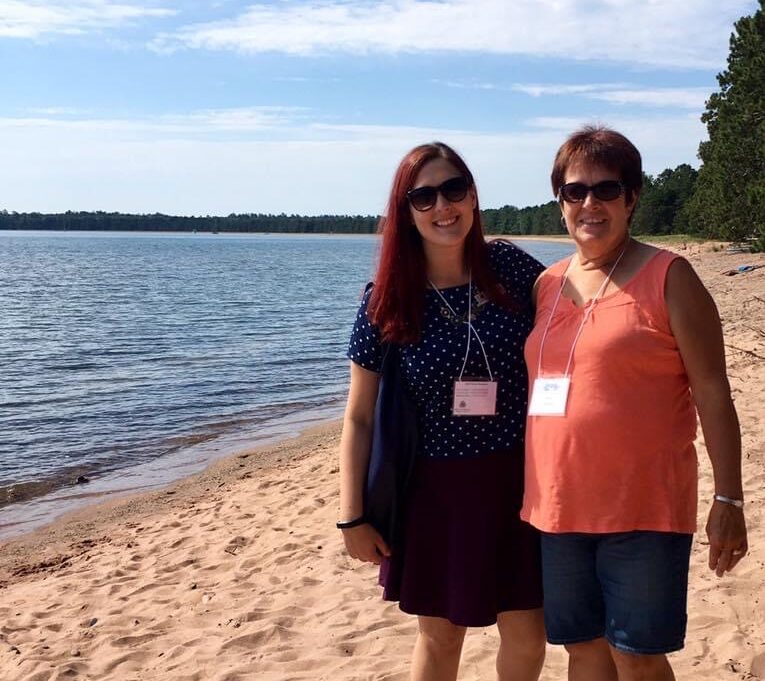 Jana Rose Schleis and Betty Schleis at Lake Superior. (Courtesy of Jana Rose Schleis)
