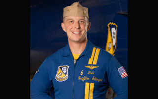 Lieutenant Commander Griffin Stangel is U.S. Navy Blue Angel #6 and grew up in Madison, Wisconsin. (Photo courtesy of the U.S. Navy Blue Angels)