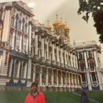 Tom Kertscher visits Catherine Palace near St. Petersburg, Russia during his unlikely trip overseas as the result of a single video date (Courtesy of Tom Kertscher)