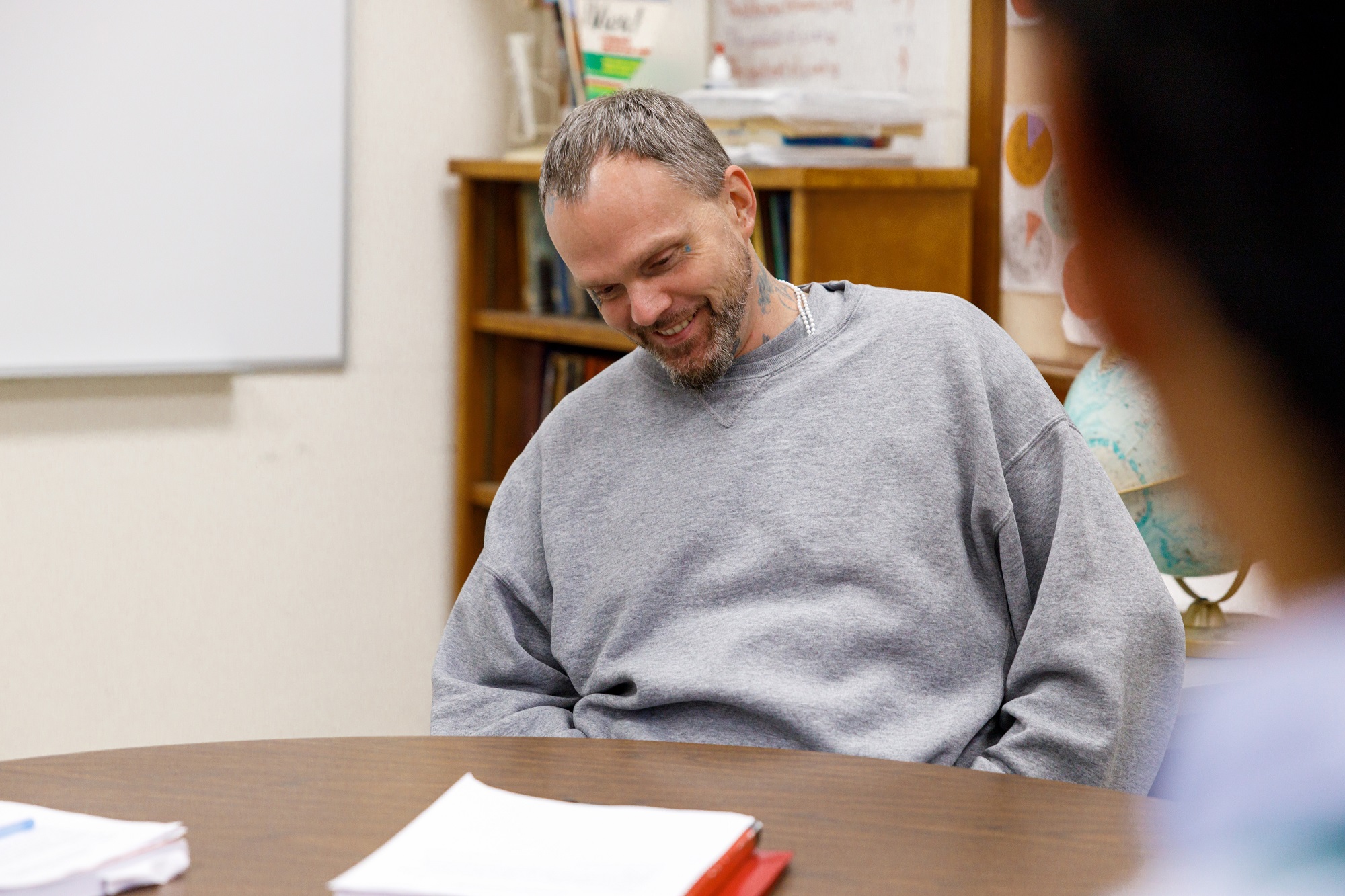 Daniel Schleicher participates in UW's Odyssey Beyond Bars program, which "offers college jumpstart programs to students incarcerated in Wisconsin state prisons." (Photo by Chris Bacarella)