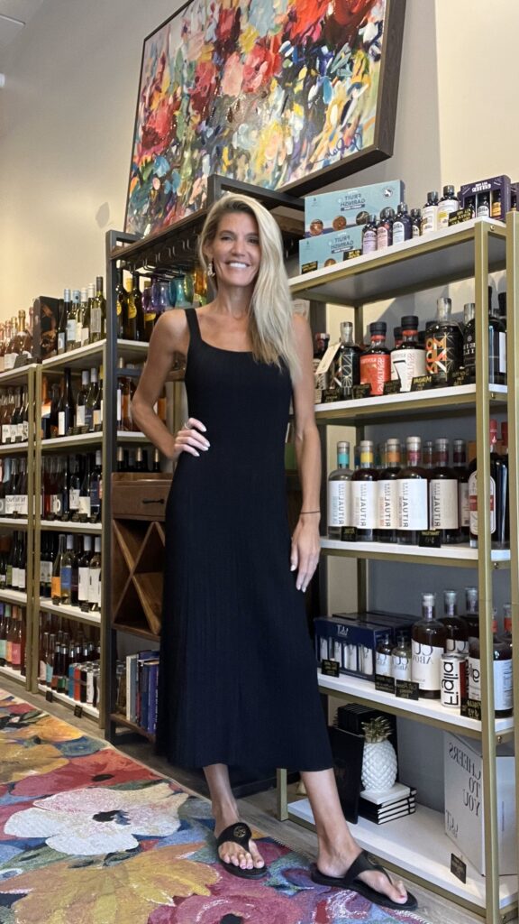 Sober Social owner Kristi Tanner inside her Middleton, Wis. store. Photo courtesy of Kristi Tanner