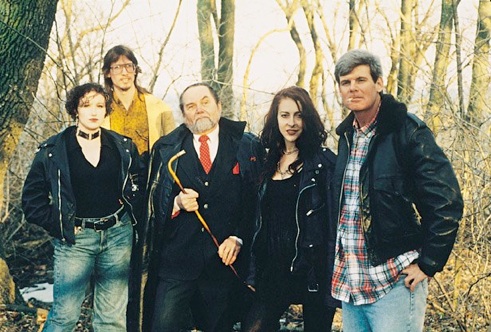 The cast of "Coven" poses for a photo. "Coven" is a horror film written by Mark Borchardt (back row). Photo courtesy of Milwaukee Film
