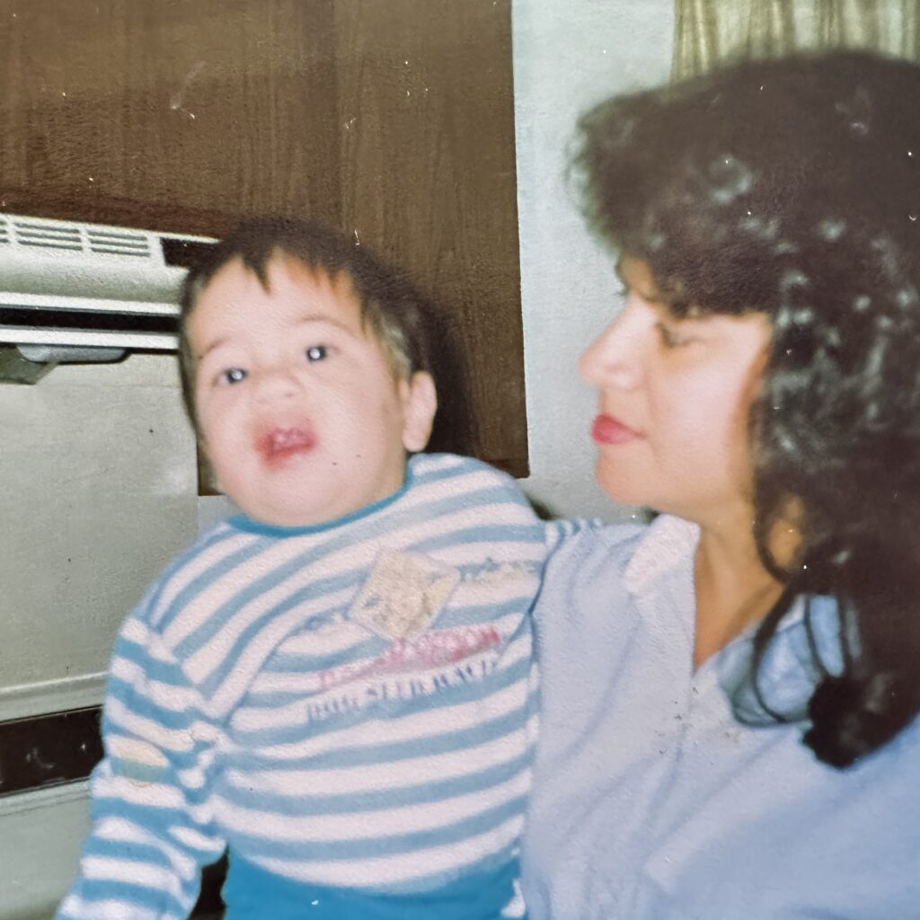 A young Karl Michael Iglesias with his mother, Esterbina Laureano Rodriguez. <i>Courtesy of Karl Michael Iglesias</i>