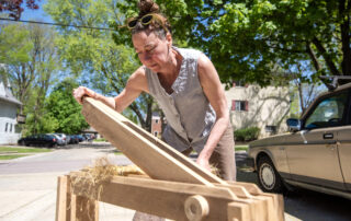 Leslie Schroeder’s flax-to-linen dream weaves its way into Wisconsin
